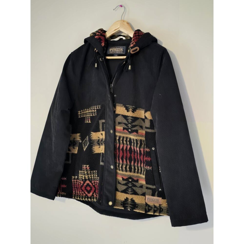 Pendleton Black And Multicolor Patterned Jacket - image 2